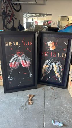 Two beautiful large wall pictures