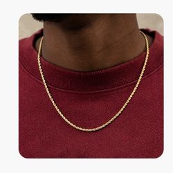 Gld Rope Chain in Yellow Gold