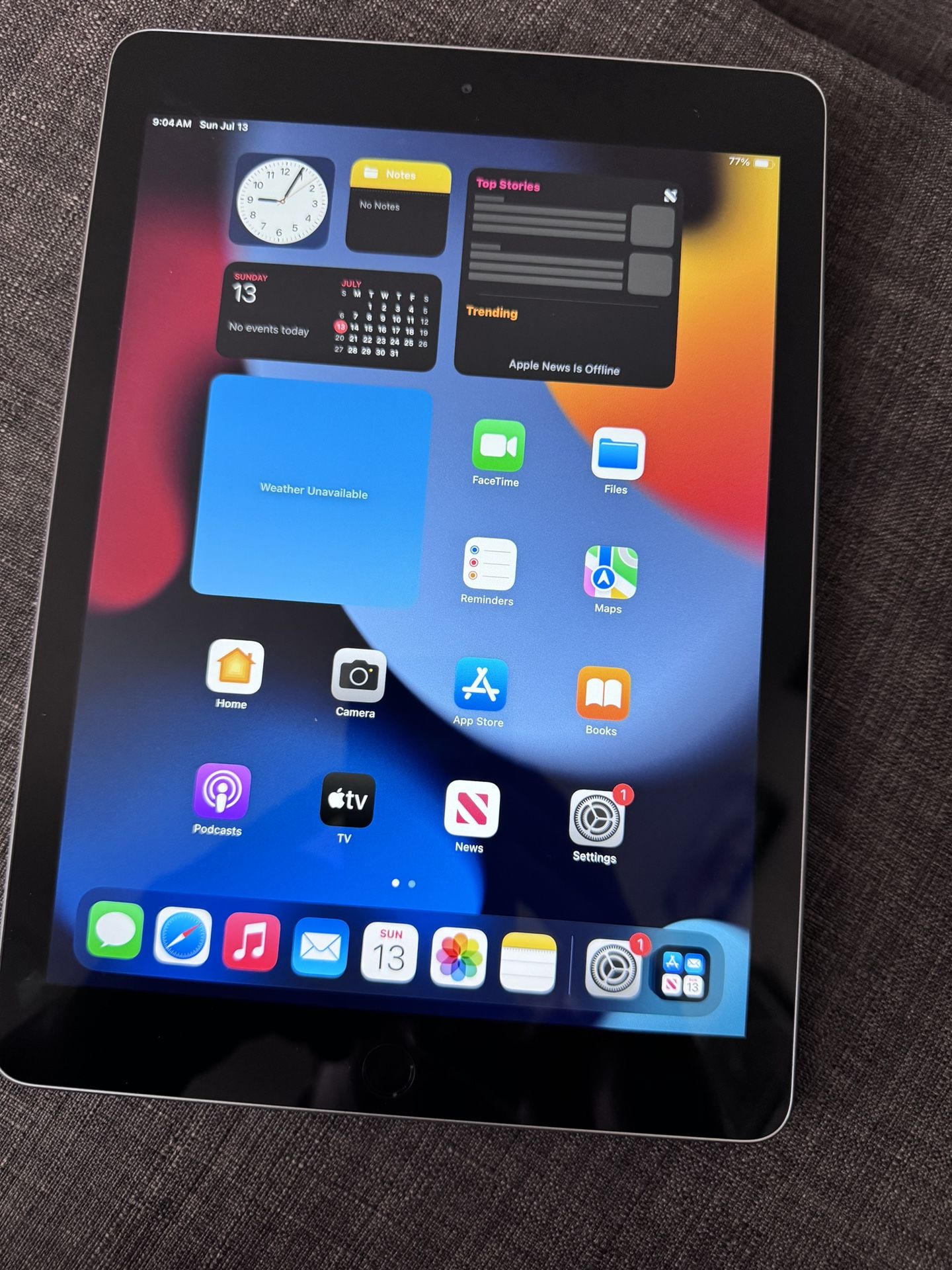iPad 6th Gen 128gbs Storage