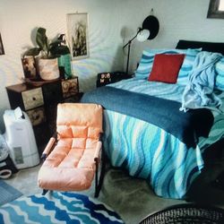 Orange Rocking Reclining Chair