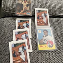 6 Wilie Mays San Francisco Giants Cards HOF Baseball New 