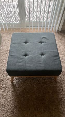 Navy Blue Ottoman