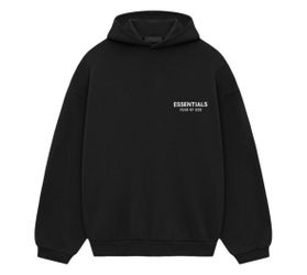 Black essentials hoodie