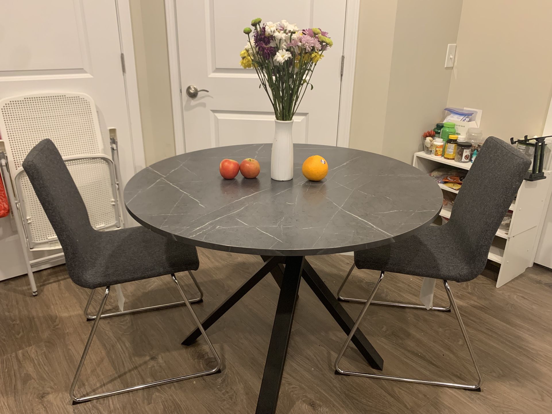 IKEA Dining Table + 2 Chairs + 1 FREE Matching Bar Stool