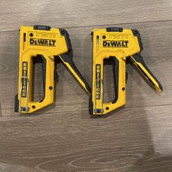Two used  Dewalt Multi-Tackers 