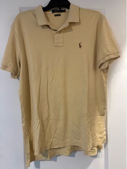 Ralph Lauren men’s yellow polo type extra soft L