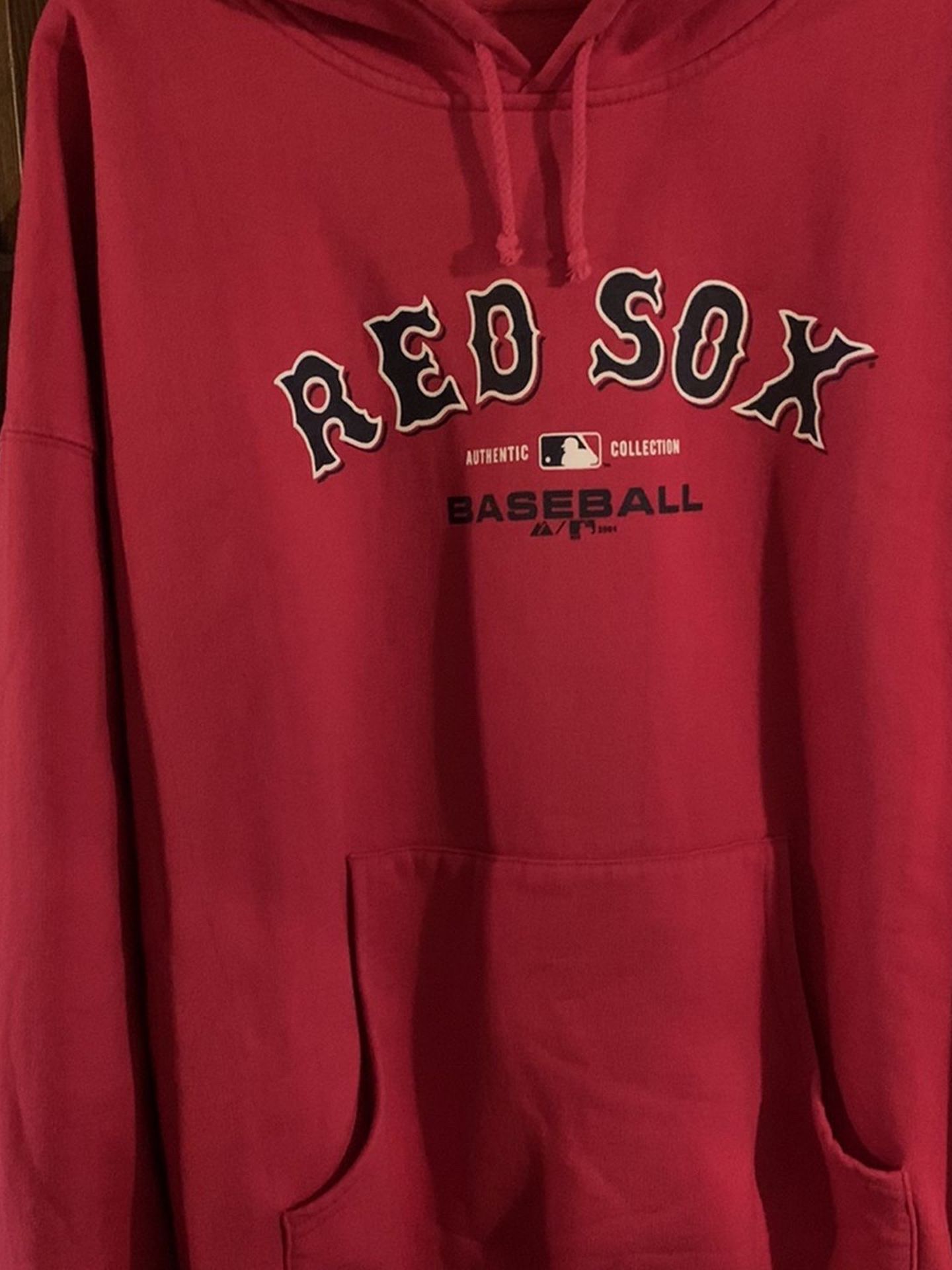 BOSTON RED SOX MAJESTIC AUTHENTIC 2003/2004 DUGOUT HOODIE SIZE : XXL