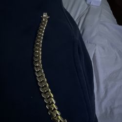 Gold Plated Cuban Bracelet 