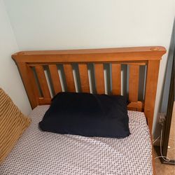 Twin bed frame + Mattress - Solid Wood, Local Pickup Renton