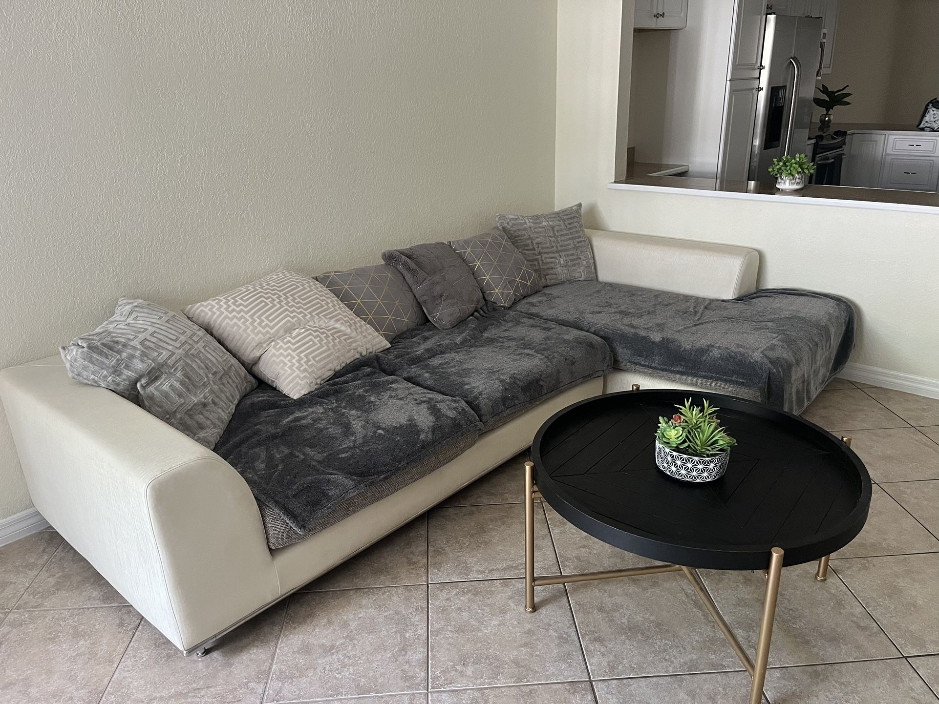 El Dorado couch with pillows 