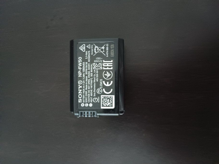 Sony NP-FW50 Battery for Sony Cameras 1x for $25