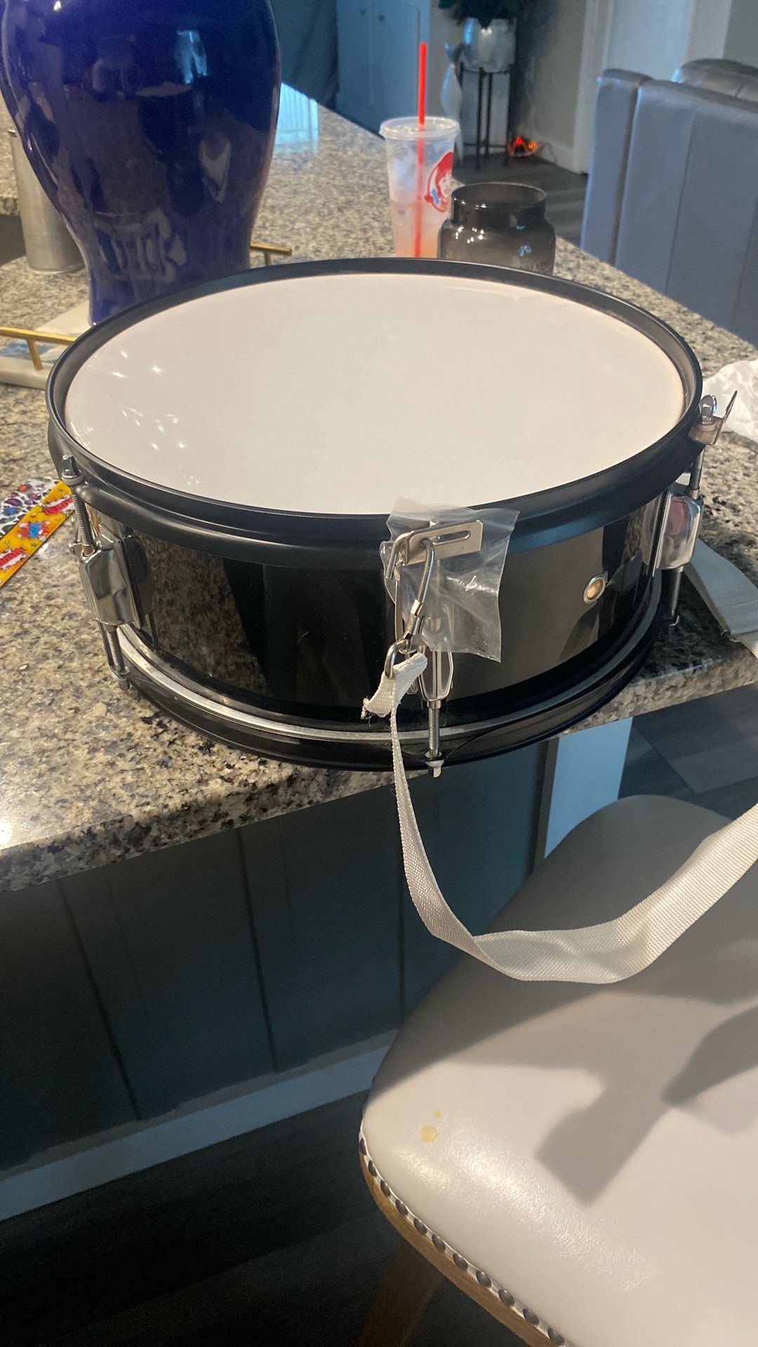 Black And Chrome Snare Drum