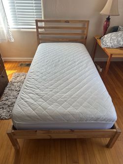 Twin bed and frame