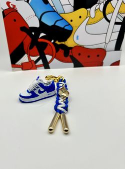 LV x OW Air Force 1 Mini Sneaker Keychain
