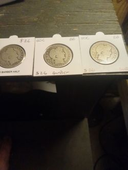 Barber half dollars