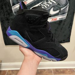 Size 12 Air Jordan 6 Aqua With OG All