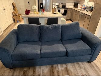 Blue 3 seater couch