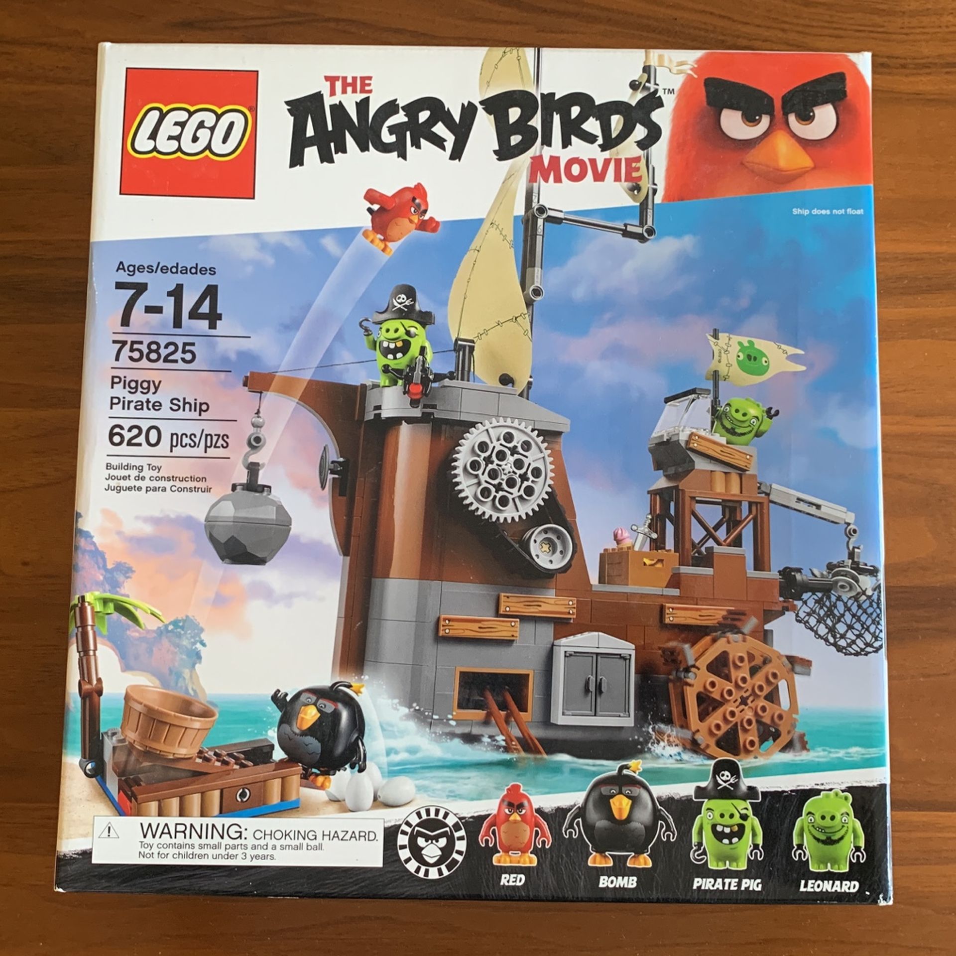 Lego 75825 The Angry Birds Movie Piggy Pirate Ship (2016) Brand New Sealed