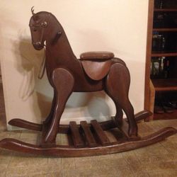 Vintage Wooden Horse Rocker
