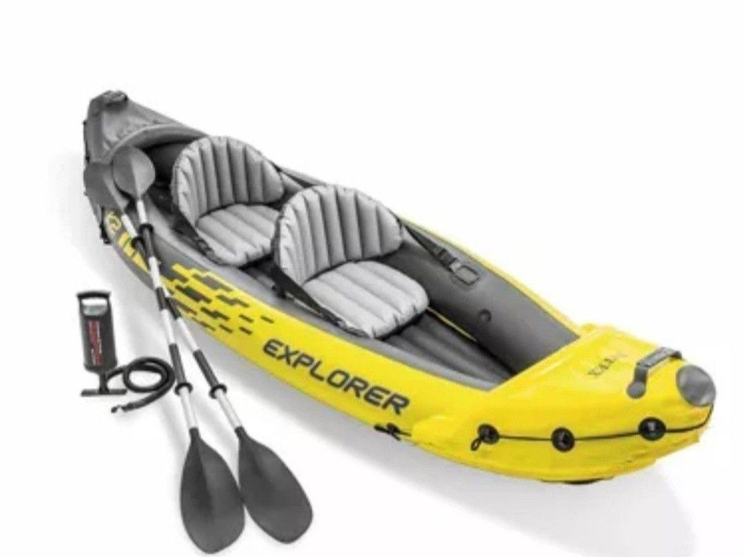 Intex 68307EP Explorer K2 2 Person Inflatable Kayak Raft

