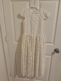 White Dress Girl- Flower Girl Communion 