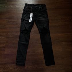 Purple Jeans Black Size 32 