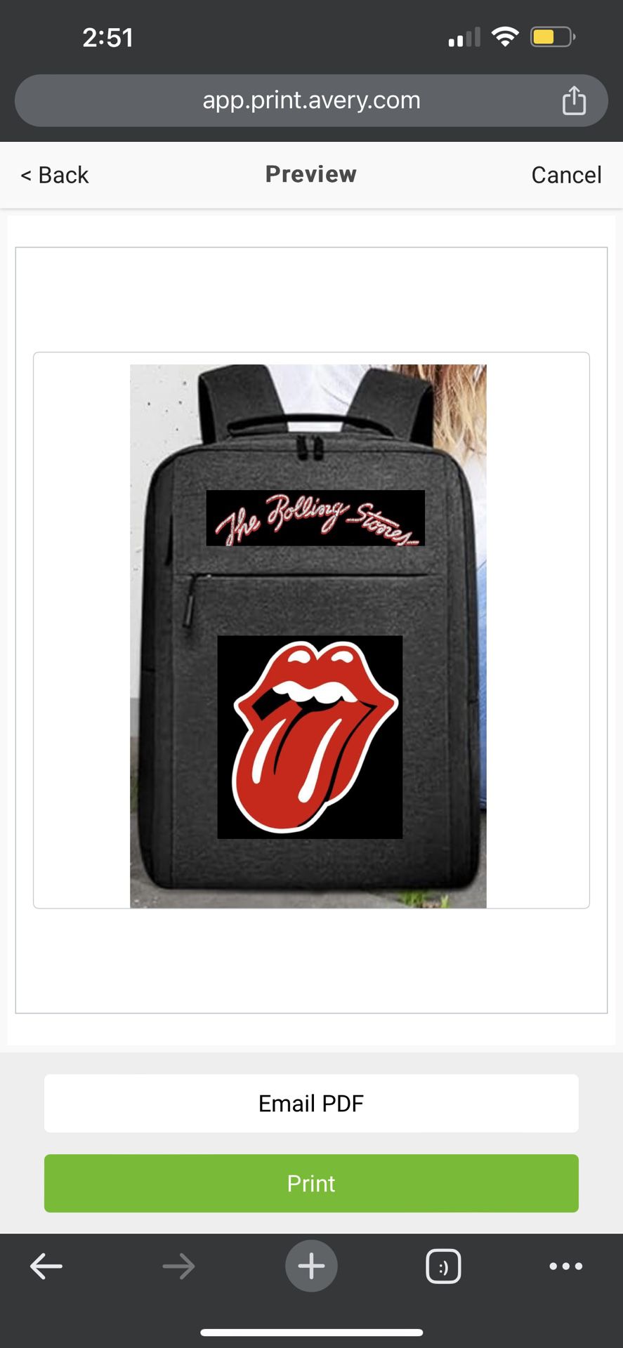Rolling Stones Backpack