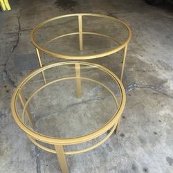 Two Coffee Glass Tables 