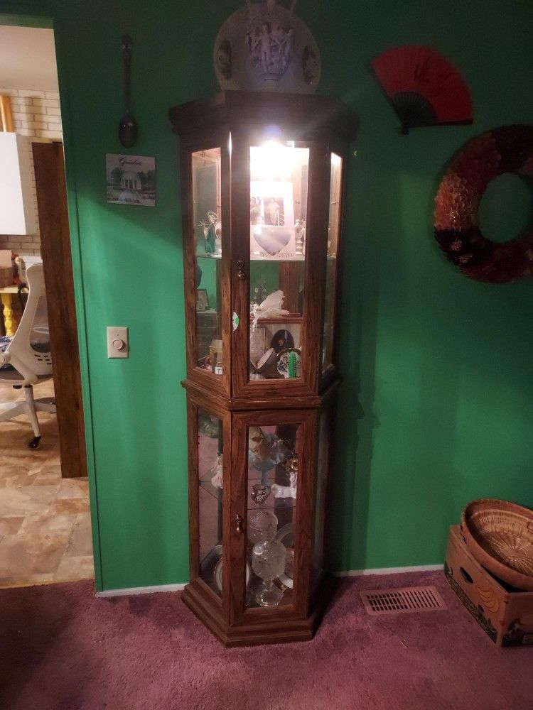 Curio Cabinet - Estate Sale Sat-Sun 10/21-10/22 - 9AM - 2836 Flamewood Dr. Oakville, MO 63129