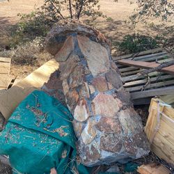 Two large rock pillars