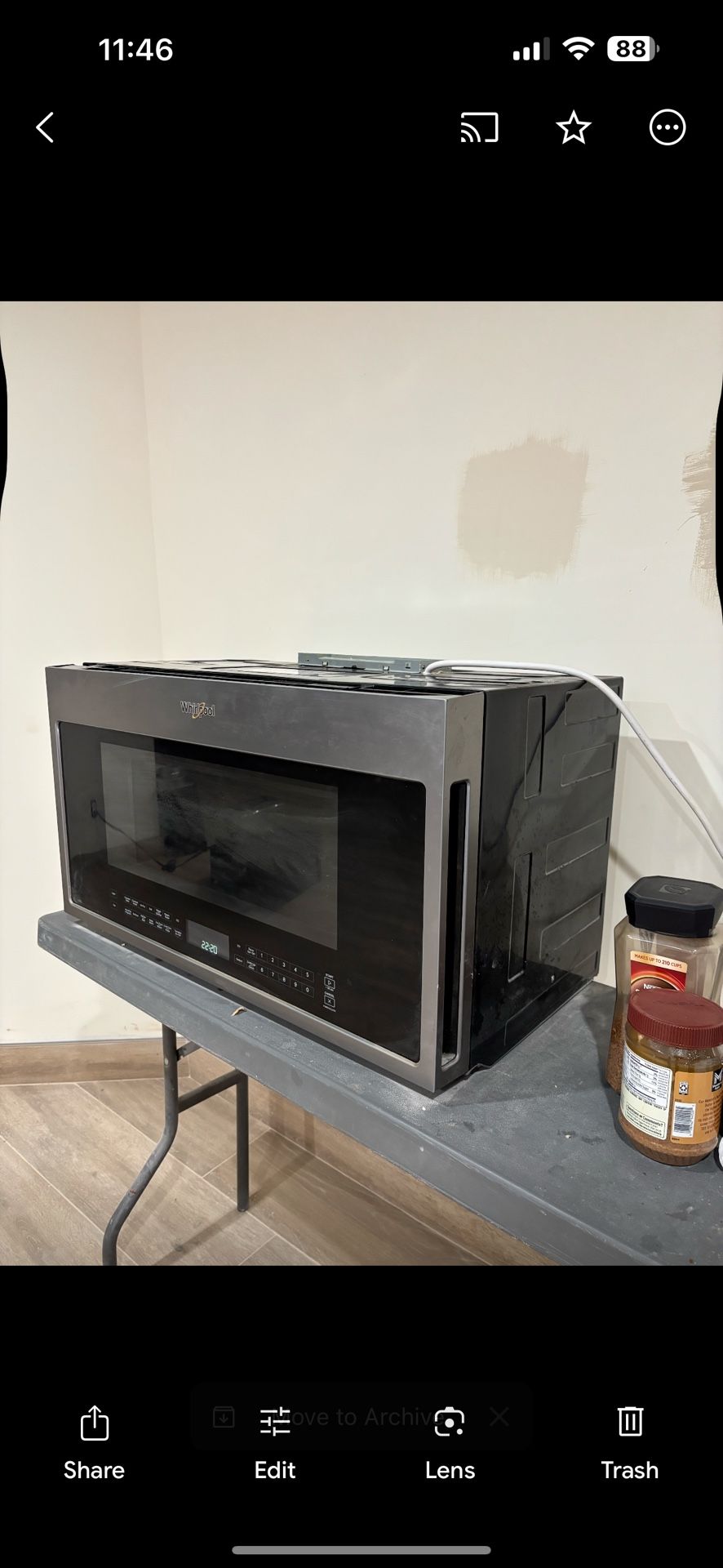 Whirpool Microwave Air Fryer Combo