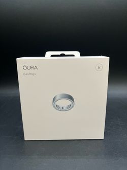 Oura Ring Gen 4 Size 8 Brushed Silver *6641