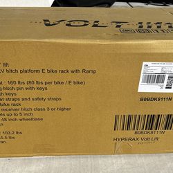 HYPERAX Lift Assisted Volt Lift Hitch Mounted 2 Bike Rack Carrier