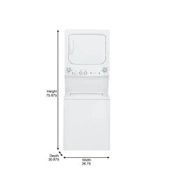 Like New GE Stackable Gas Washer Dryer Combo – Used 1 Week