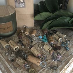 Wine Cork Keychains