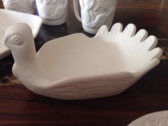 Ready to paint peacock