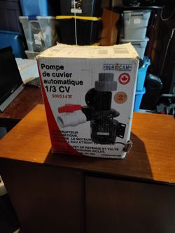 1/3 hp automatic laundry tub pump