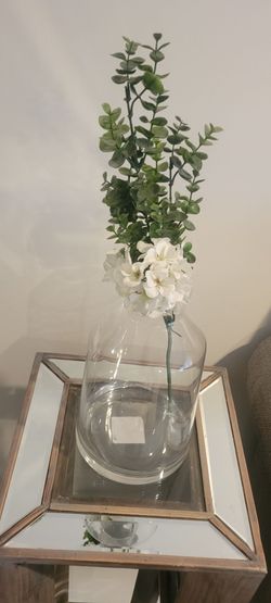 Large Clear Glass Vase
