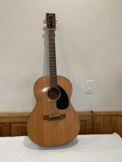 YAMAHA FG-75 ACOUSTIC GUITAR DREADNOUGHT TAN FINISH Nippon GAKKI LABEL