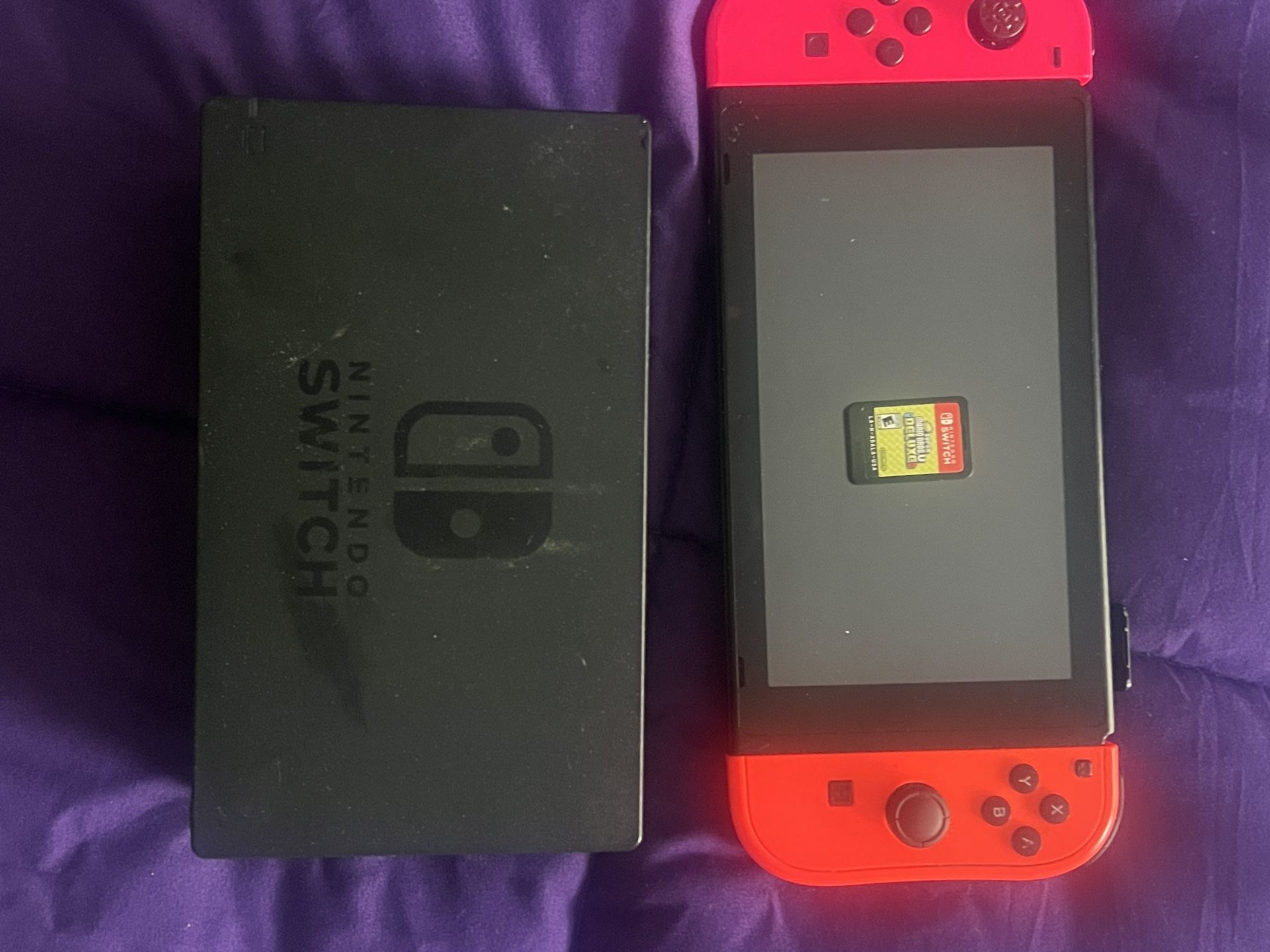 Nintendo Switch With Super Mario Game