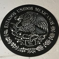 Escudo Mexican 30x30 METAL 16 Gauge