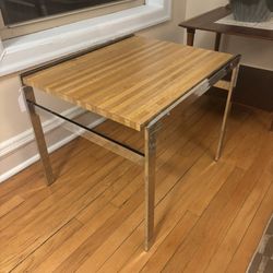 Mid Century Chrome End Table