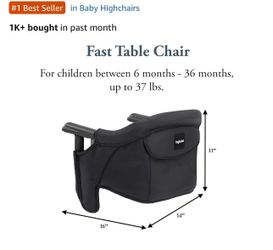 Portable baby chair for feeding