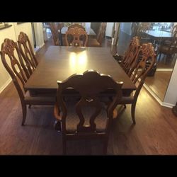 Wood Dining Table And Chairs With Leaves