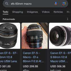 Canon EF-S 60mm Macro  f/2.8 Lense