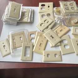 New and vintage switch and plug covers