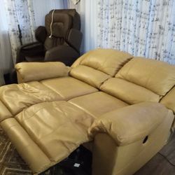 Leather Recliner Sofa Seat