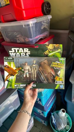 2013 Star Wars MTT DROID FIGHTER Battle Droid & Obi-Wan Kenobi NEW
