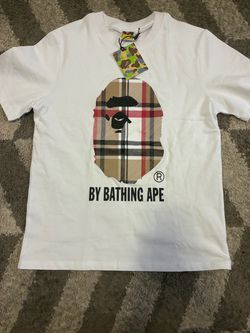 White Burberry Bape Shirt