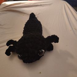 Black Crochet Axolotl 